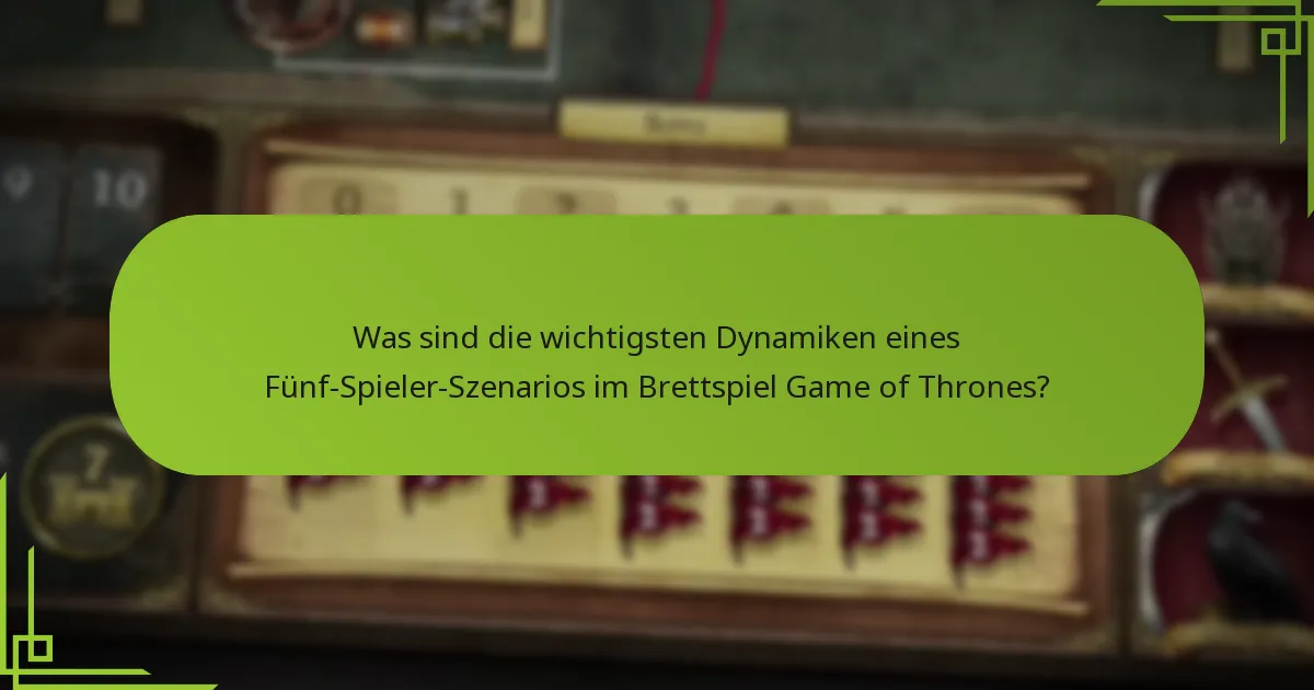 Was sind die empfohlenen Setup-Variationen für ein Fünf-Spieler-Spiel?