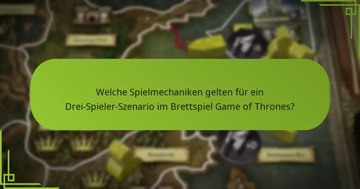 Welche Strategien sind für das Gameplay mit drei Spielern effektiv?
